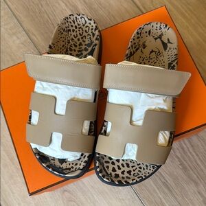 Hermes Chypre beige argile size 7.5 excellent condition